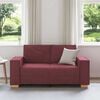 vidaXL Divano a 2 posti rosso vino 160x78x84 cm in tessuto