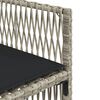 vidaXL Set da Pranzo da Giardino 17pz con Cuscini Grigio in Polyrattan