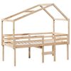 vidaXL Letto a Soppalco con Tetto 80x200 cm in Legno di Pino