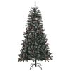 vidaXL Albero di Natale Artificiale con Base Verde 180 cm PVC