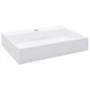 vidaXL Lavandino 60x38x11 cm Blocco in Marmo/Minerale Bianco