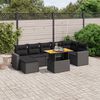 vidaXL Set Divano da Giardino 8 pz con Cuscini Beige in Polyrattan