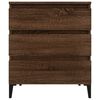 vidaXL Credenza Rovere Marrone 60x35x70 cm in Legno Multistrato