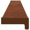 vidaXL Soglia della Finestra Legno Marrone 140 x 15 x 4,5 cm PVC