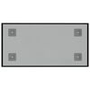 vidaXL Lavagna Magnetica a Parete Nera 40x20 cm Vetro Temperato