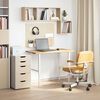 vidaXL Piano Scrivania 100x50x2,5 cm Rovere Massello Non Trattato