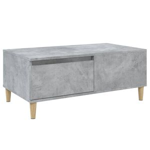 vidaXL Tavolino Salotto Grigio Cemento 90x50x36,5 cm Legno Multistrato