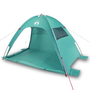 vidaXL Tenda da Spiaggia Verde Mare Impermeabile