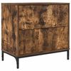 vidaXL Comodino Rovere fumo 63.5 x 36 x 61 cm Legno ingegnerizzato