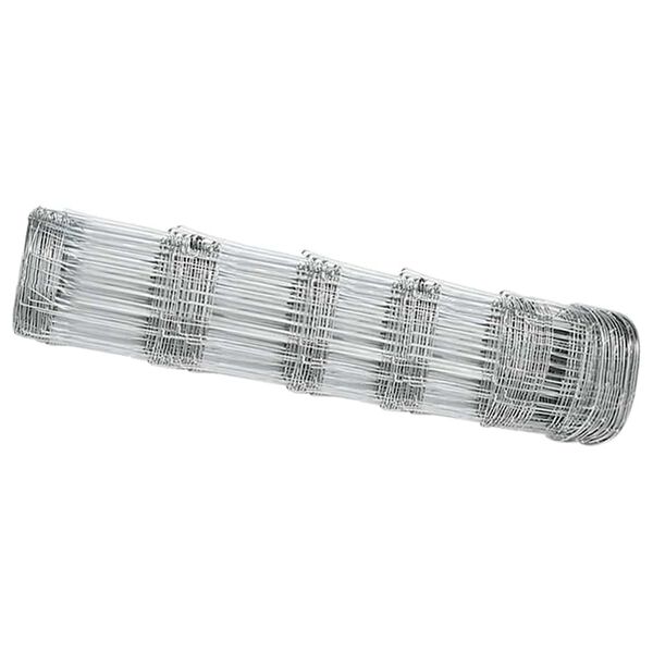 vidaXL Recinzione da campo Grigio 0.8 x 10 m Acciaio