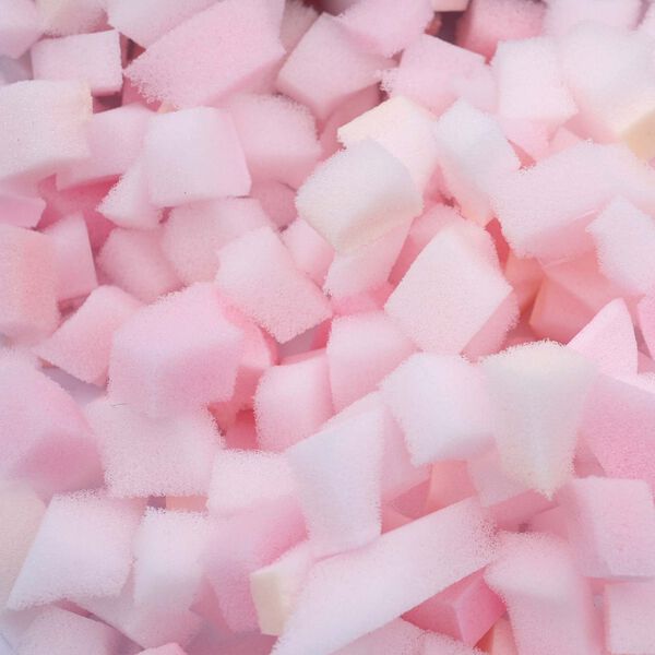 vidaXL Riempimento in Schiuma Sminuzzata Rosa 2,5 kg Poliuretano