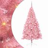 vidaXL Albero di Natale artificiale con luci integrate Rosa 240 cm PVC