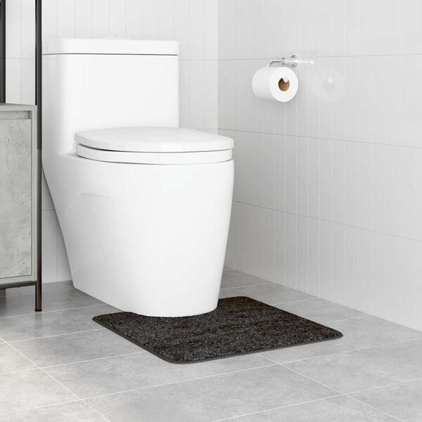 vidaXL Tappeto Antiscivolo per Bagno con Taglio per Toilette