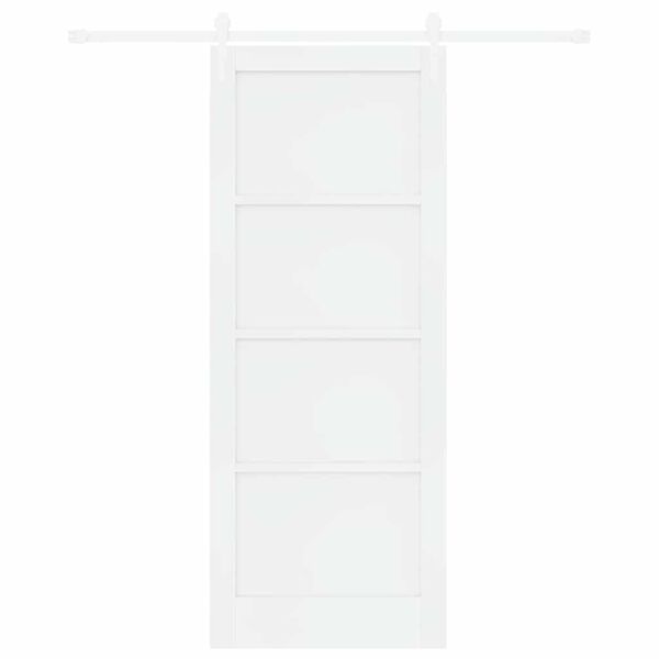 vidaXL Porta scorrevole ORKDAL Bianco 83 x 211 cm Pino massello