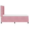 vidaXL Letto a molle con materasso Rosa 80 x 200 cm Velluto