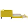 vidaXL Divano Letto Estraibile con Cassetti Giallo 100x200cm Velluto