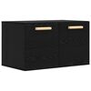 vidaXL Armadietto a muro Rovere nero 60 x 36,5 x 35 cm