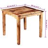 vidaXL Tavolo da Pranzo in Legno Massello di Acacia 82x80x76 cm