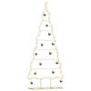 vidaXL Albero di Natale Decorativo in Metallo Nero 180 cm