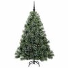 vidaXL Albero di Natale artificiale con 150 LED Verde 150 cm PE e PVC
