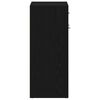 vidaXL Scarpiera Rovere Nero 60 x 35 x 84 cm Legno multistrato