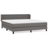 vidaXL Giroletto a Molle con Materasso Grgio 180x200 cm in Similpelle