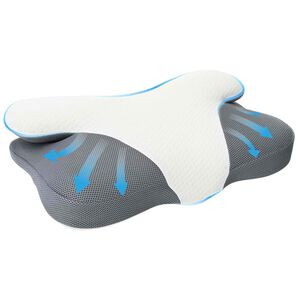 vidaXL Cuscino cervicale Bianco Schiuma Memory 57 x 36 x 13 cm