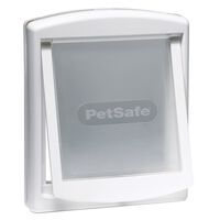 PetSafe Porta per Animali a 2 Direzioni 740 Media 26,7x22,8 cm Bianca