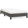 vidaXL Giroletto senza Materasso Grigio Scuro 80x200 cm Velluto