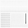 vidaXL Recinzione con Posto Argento 1,6 x 100 m Acciaio