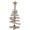 vidaXL Albero di Natale Marrone 60 cm Legno massello di teak