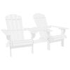 vidaXL Sedie da Giardino Adirondack con Tavolino in Legno Abete Bianco