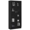 vidaXL Armadio per Libri Rovere nero 82,5 x 30,5 x 185 cm
