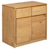 vidaXL Credenza SAUDA 80x43x75,5 cm in Legno Massello di Pino