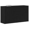 vidaXL Credenza Rovere Nero 120 x 36 x 69 cm Legno multistrato