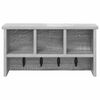 vidaXL Appendiabiti a muro Grigio sonoma 50 x 16 x 26 cm