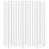 vidaXL Fioriere Rialzate a Gabbione 3 pz 30x30x200 cm in Ferro