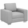 vidaXL Poltrona Sofa Grigio Nuvola 100 cm Tessuto