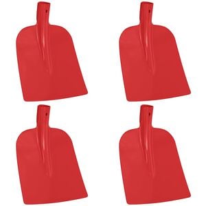 vidaXL Testa di Pala 4 pcs Rosso 32 x 24,5 cm