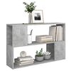 vidaXL Libreria Grigio Cemento 100x24x63 cm in Truciolato
