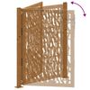 vidaXL Cancello da giardino 100x125 cm in acciaio corten con design a traccia
