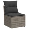vidaXL Set Divano da Giardino 6 pz con Cuscini Beige in Polyrattan