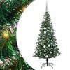 vidaXL Albero di Natale artificiale con luci integrate Verde 180 cm
