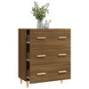 vidaXL Credenza Rovere Marrone 70x34x90 cm in Legno Multistrato