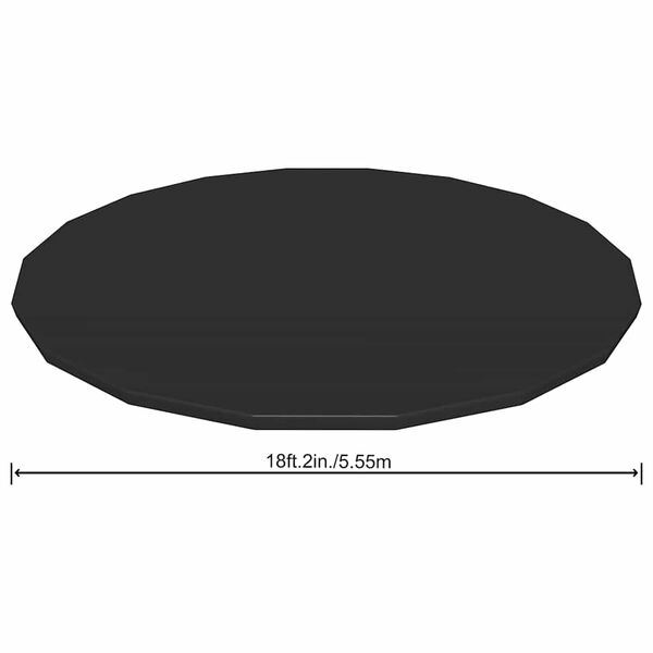 Bestway Set Copertura per Piscina Flowclear Fast 555 cm