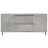 vidaXL Tavolino Salotto Grigio Cemento 102x44,5x50cm Legno Multistrato