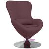 vidaXL Poltrona uovo Viola 63 x 73 x 90 cm Tessuto