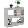 vidaXL Libreria/Divisorio Grigio Cemento 80x30x72 cm