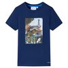 vidaXL Maglietta da Bambino Blu Scuro 116