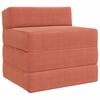 vidaXL Divano Letto Pieghevole 2 posto Rosso Arancio 70 x 60 x 63 cm